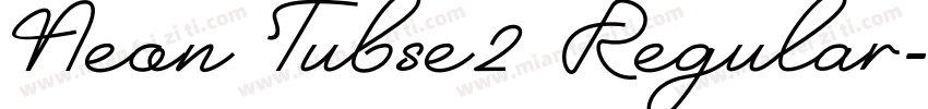 Neon Tubse2 Regular字体转换